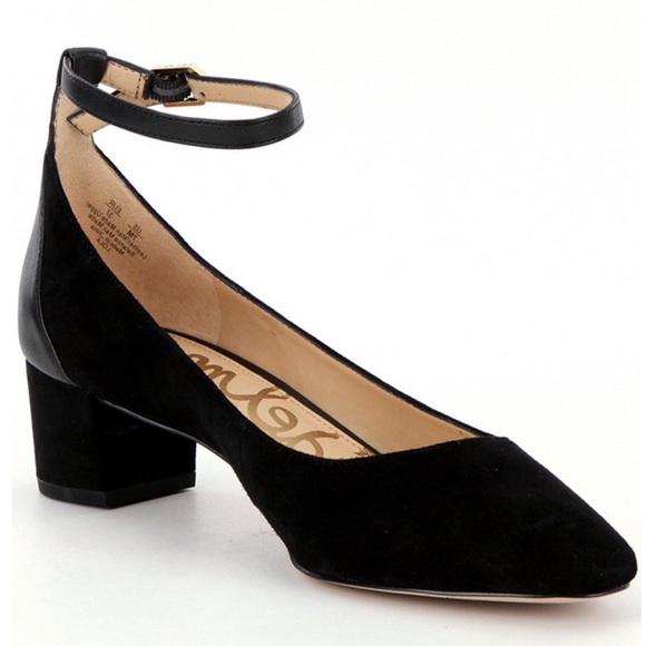 Sam Edelman Shoes - Sam Edelman LOLA black ankle strap block heels